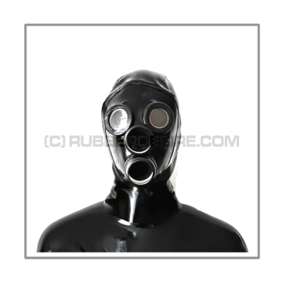 Delxue gasmask-zipper-hood HR-CH with 2 gasmask-threads and thread-cover - model PDF-D